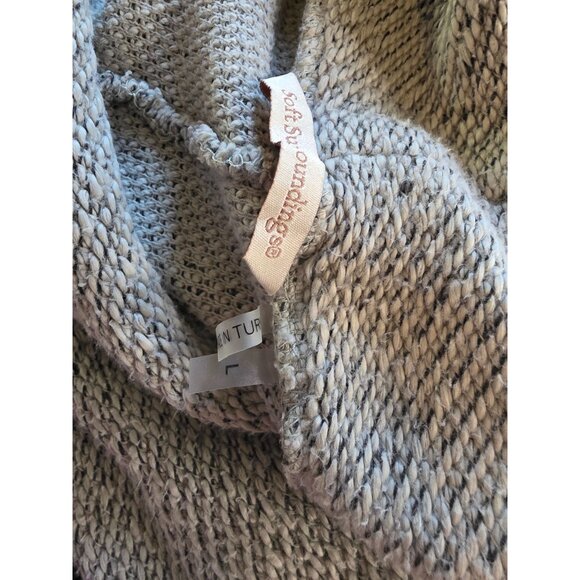 Soft Surroundings Womens Light Gray Cowl Neck Sweater Size L - Picture 4 of 7